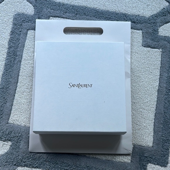 Saint Laurent White Gift Box and Bag